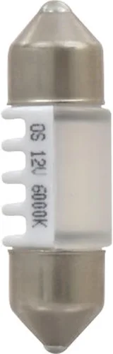 Vista 2 de SYLVANIA - Mini bombilla LED Festoon DE3021 de 1.220 in blanca - LED brillante - Ideal para iluminación interior - Mapa, maletero, carga y matrícula