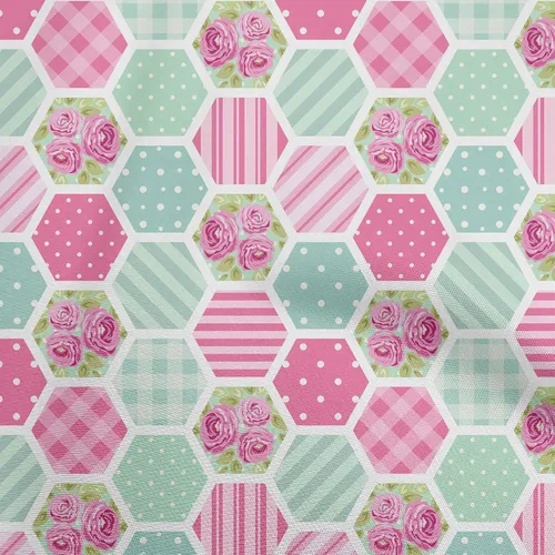 Vista 10 de oneOone Cotton Flex Blue Fabric Floral Craft Projects Decor Fabric Printed by The Yard 40 Inch Wide-DO