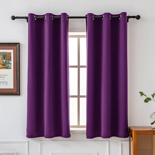 Vista 57 de Pickluc Paneles de cortina opacas con ojales, cortinas con bloqueo de luz para habitación, aislamiento térmico, reducción de ruido, protección