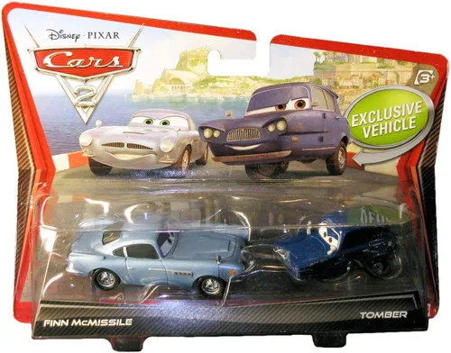 Disney -Pixar CARS 2 Película - 1:55 Die Cast Car 2 Pack Finn McMissile & Tomber