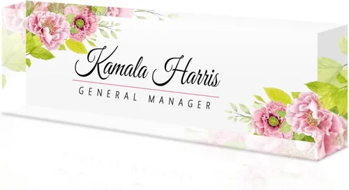 Vista 22 de Desk Name Plate Custom, Acrylic Name Plate, Personalized Name Plates for Office Gifts,Desk Decor,Teacher,Employee Appreciation Gifts