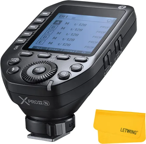 Godox XProII-N Disparador de flash inalámbrico para cámaras Nikon, transmisor de flash inalámbrico TTL 2.4G HSS 1/8000s, función de transformación