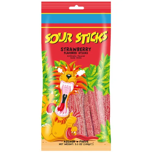 Vista 6 de Snacktery Blue Raspberry Sour Straws - Caramelo agrio de frambuesa azul saborizado, sin OMG, veganos y kosher Blue Sour Straws - Paquete de 3.5 onzas