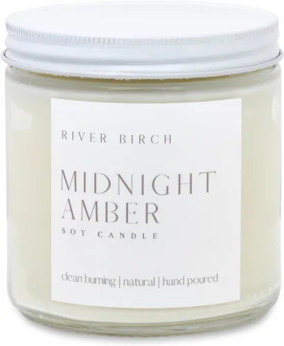 Vista 60 de River Birch Candles - Vela perfumada de menta y pomelo, velas de soja de primera calidad, totalmente naturales, no tóxicas, 16 onzas, 90 horas