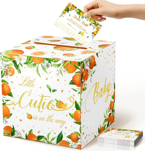 Vista 8 de Fumete 51 piezas Caja de tarjetas de rifa de pañales con osos con tarjetas de rifa de pañales insertadas, No podemos esperar, para baby shower