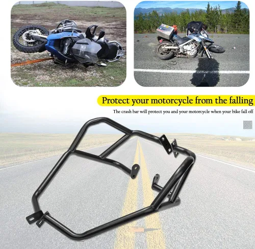 Vista 2 de Protector de motor de carretera para motocicleta, parachoques superior, jaula de acrobacias, barra de choque, marco de carrocería, protector