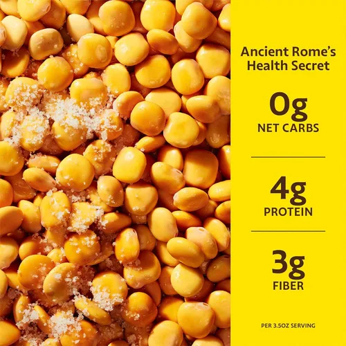 Vista 4 de BRAMI Lupini Beans Snack, Mediterranean Medley 0.27 oz de proteína vegetal, 0.00 oz de carbohidratos netos Vegano, vegetariano, keto, a base