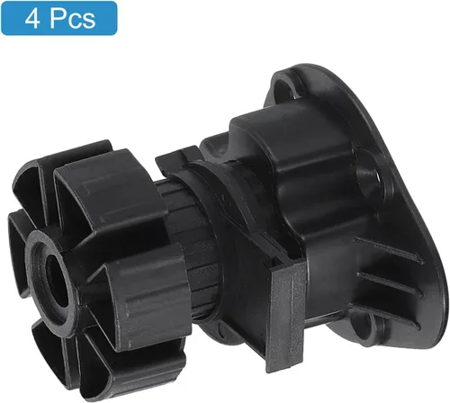 Vista 3 de uxcell Patas ajustables, 4 piezas de 1.811 x 2.362 in – Pie nivelador de muebles, marco de soporte nivelador de patas finas para cama, sofá, mesa