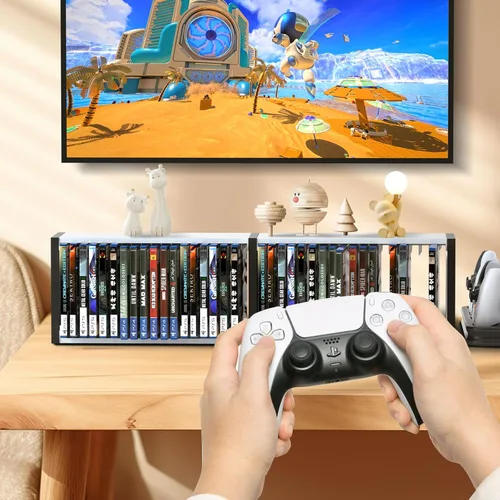 Vista 7 de ECHZOVE Game Card Box Storage Stand for PS5 Xbox Games, Storage Tower for Xbox Game Card Box Holder Vertical Stand - for Video Games 36 PCS