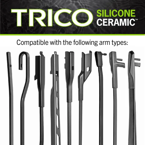 Vista 4 de TRICO Silicone Ceramic™ (90-210) - Escobillas limpiaparabrisas de repuesto automotrices de 21 pulgadas para mi automóvil, escobillas de haz