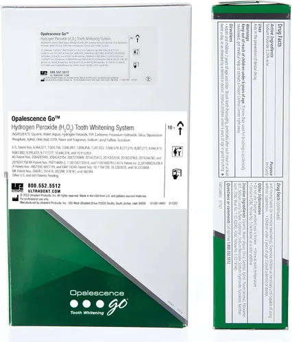 Vista 7 de Opalescence GO 15% (10 tratamientos) Bandejas blanqueadoras de dientes originales precargadas con pasta de dientes blanqueadora de viaje, 1.0 onzas