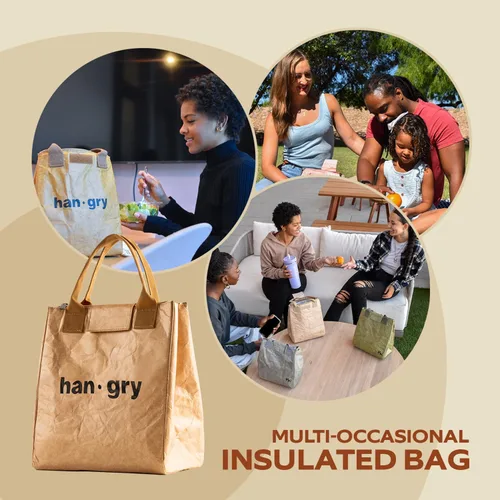 Vista 8 de VonNova Lonchera aislada para mujer con aislamiento premium de 4mm, linda lonchera grande de 7L para la oficina, lonchera pequeña duradera