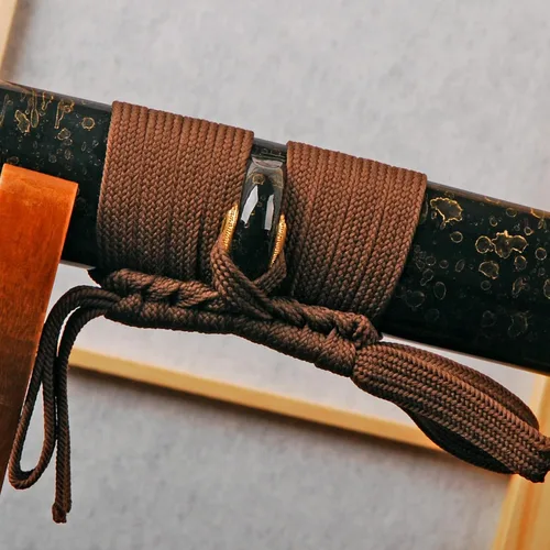 Vista 12 de 4.4 Yard Synthetic Silk Ito Tsukamaki Sageo Handle Wrapping Cord Scabbard Rope for Japanese Sword Katana Wakizashi Tanto