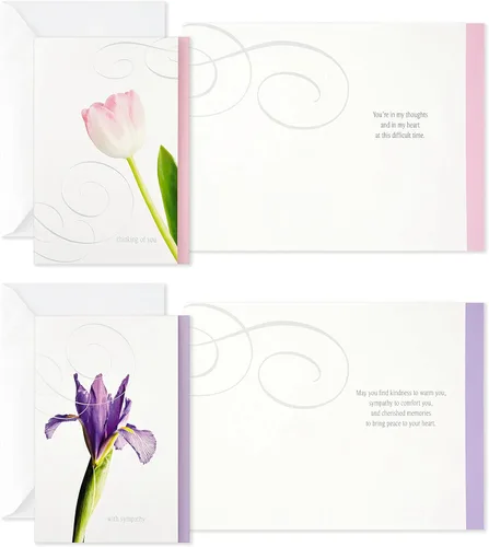 Vista 5 de Hallmark - Tarjetas de condolencia surtidas (flores, 12 tarjetas y sobres)