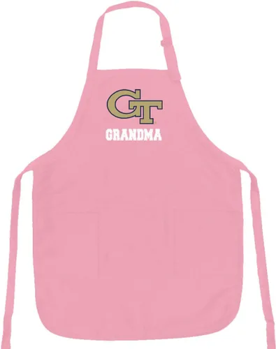 Vista 3 de Broad Bay Georgia Tech Apron Premium Stain Release Fabric, Georgia Tech Yellow Jackets Apron, Adjustable Neck, 3 Pockets, 22 x 30 in
