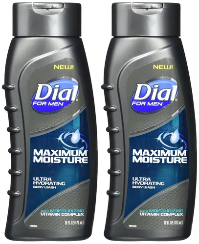 Vista 3 de Dial Gel de baño ultra hidratante para hombre de máxima humedad, 16 onzas líquidas, paquete de 2