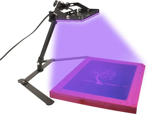 Vista 8 de Dorhui Pack de 2 Luces UV para Serigrafía, Total 50W Luz de Exposición UV LED para Serigrafía y Soporte de Luz para Kit de Cianotipos y Emulsión