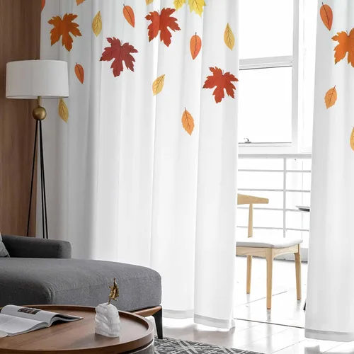 Vista 5 de Cortinas traslúcidas para camión rojo de Navidad de 45 pulgadas de largo, juego de 2 paneles de tablero de madera retro rústico con cuadros