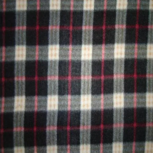 Pico Textiles 1 yarda - Tela de forro polar a cuadros negro, gris y rojo - Vendido por The Yard - Ideal para proyectos de costura, bufandas, mantas