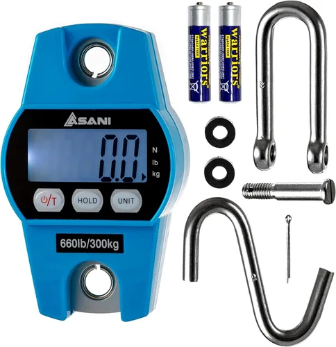 Báscula de peso para colgar | Báscula electrónica digital de pesaje de 660 libras con sensores precisos | para caza, al aire libre, pesca de bagres,