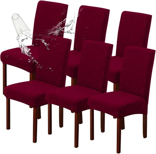Vista 13 de Genina Fundas impermeables para sillas Parsons de comedor, fundas elásticas para sillas Parsons para comedor, cocina, funda protectora para silla