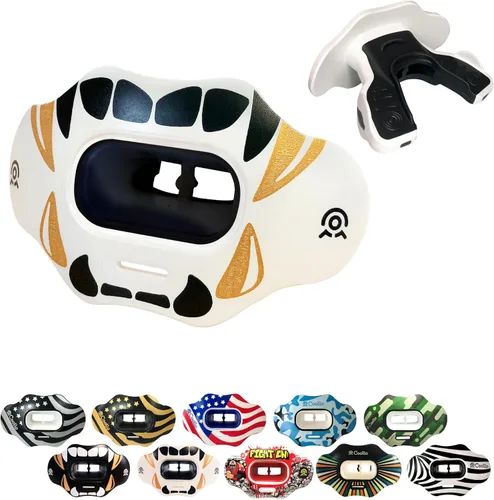 Vista 19 de Protector bucal MAXX/Might Football y deportes de alto impacto para adultos y jóvenes (correa incluida)