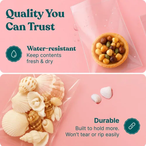 Vista 3 de Bolsa de celofán, 200 unidades (Manualidades y artesanía)