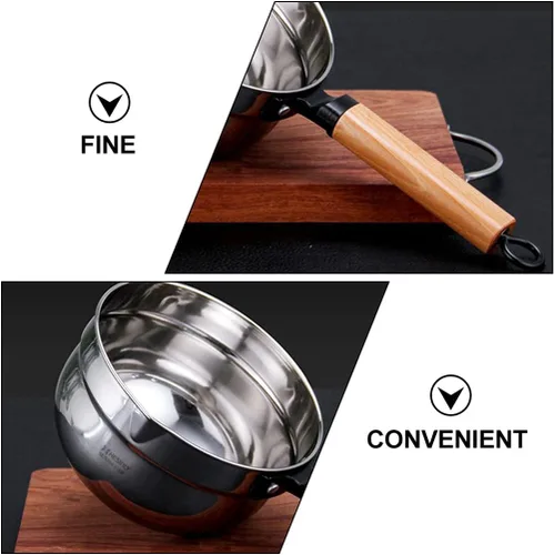 Vista 5 de Cabilock Cucharón de sopa de acero inoxidable Cucharón de cocina Cucharón de cocina Cuchara para servir cuchara de fideos Ensaladera Recipiente