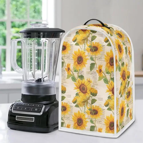 Vista 7 de Bats Moon - Cubierta de batidora de Halloween para cocina, protección de huellas dactilares para electrodomésticos, cubierta de tela impermeable