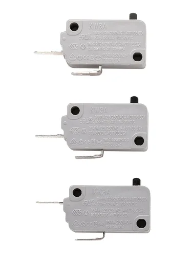 Vista 2 de Interruptor de puerta de horno microondas KW3A 16A 125/250V Interloc de puerta (2 normalmente abierto y 1 normalmente cerrado)
