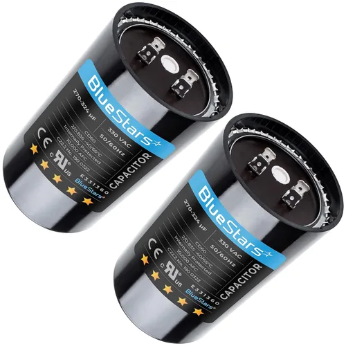 Vista 12 de Capacitor de arranque de motor [2025 Actualizado] BlueStars 88-108 uf MFD 330 VAC Voltios redondo AC eléctrico de reemplazo - Compatible