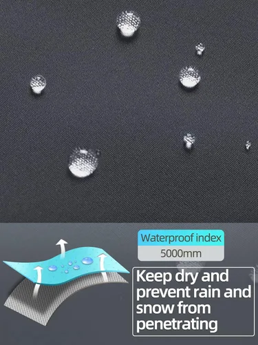 Vista 5 de DAFENGEA - Pantalones impermeables tipo rompevientos con polar y cálidos para niños y niñas ideales para practicar esquí senderismo snowboarding