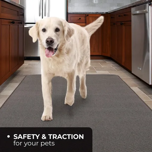 Vista 6 de House, Home and More Alfombra antideslizante - Gris - 4 pies x 27 pulgadas