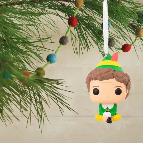 Vista 5 de Hallmark Adorno navideño de Elf Buddy The Elf Funko Pop!