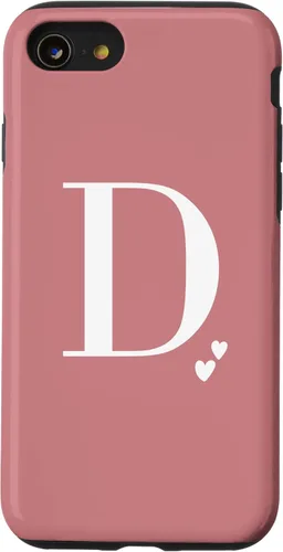 Vista 18 de Pink Personalized Initial Letter D Case for iPhone 16