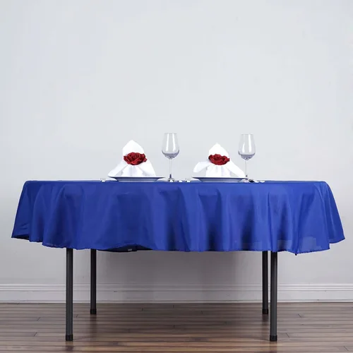 Vista 67 de Efavormart - Mantel redondo de poliéster para banquetes de boda, 90 pulgadas, color marfil