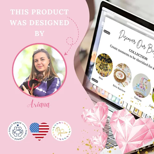 Vista 9 de 188 piezas de decoraciones rosas para despedida de soltera - Incluye arco de globos y cajas con letras de la A a la Z y más - Decoraciones