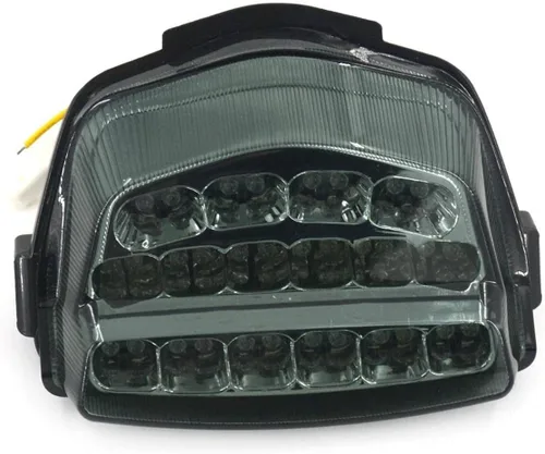 Vista 25 de MZS Luz trasera para motocicleta, intermitente LED integrado con señal de giro, lente verde compatible con Z900 2017-2024 / Z650 2017-2019 / EX 650