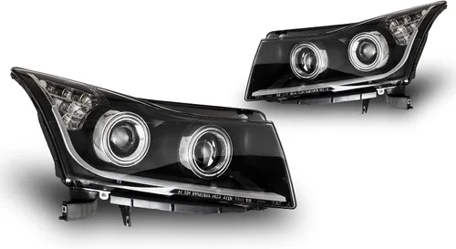 Vista 7 de Ensamble de faros WOLFSTORM Compatible con 2011 2012 2013 2014 2015 Chevy Cruze con luces diurnas LED de proyector, reemplazo de faros 2011-2015