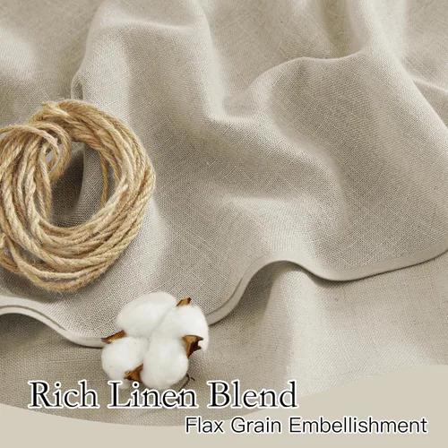 Vista 166 de RYB HOME Cortinas Cortas de Lino con Cenefas Swag - Niveles Semitransparentes para la Parte Superior de Ventanas, Decoración del Hogar con Filtrado