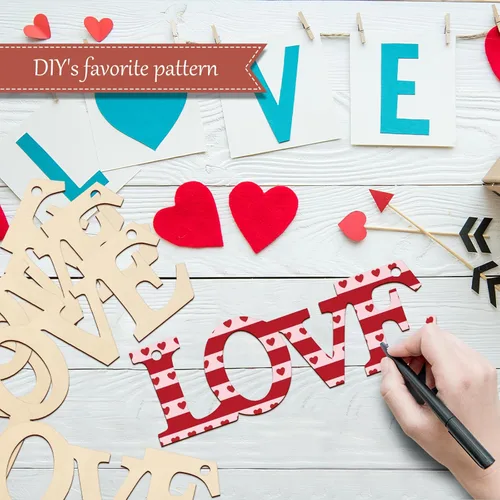 Vista 108 de Adornos de Letras de Madera PAPÁ para Pintar de 7 Pulgadas, Tamaño Grande, Recorte de Papi de Madera para el Día del Padre, DIY en Blanco, Madera