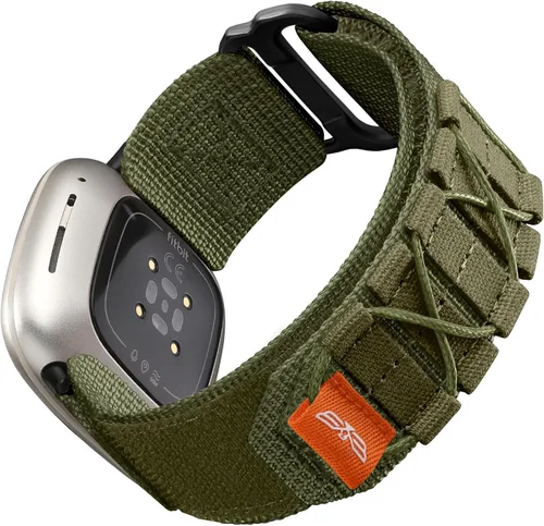 Vista 15 de Bandletic Bandas tácticas resistentes compatibles con Fitbit Versa 4 bandas/Versa 3/Sense 2/Sense, correas deportivas de nailon militar suave
