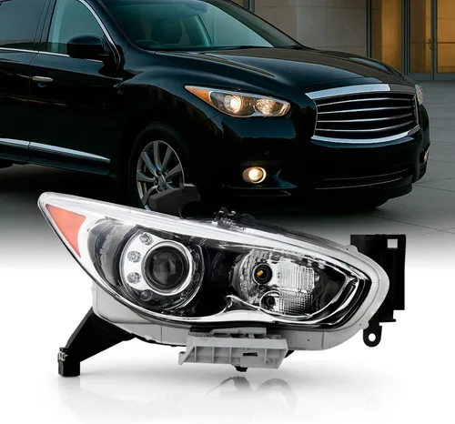 Vista 7 de AKKON - Compatible con modelos Infiniti Jx35 2013 / 2014-2015 QX60 OE HID modelo proyector LED conjunto de faros delanteros