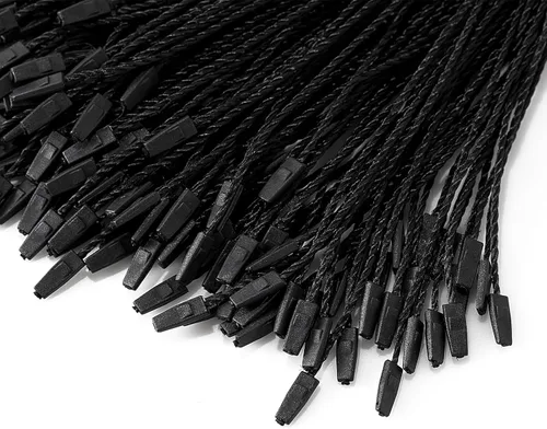 Vista 6 de 1000 piezas de nailon negro de 7 pulgadas para colgar con gancho de cierre a presión, fácil y rápido de colocar