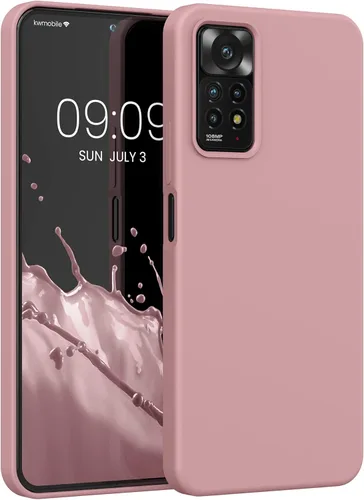 Vista 9 de kwmobile Funda compatible con Xiaomi Redmi Note 11 Pro/Note 11 Pro (5G) / Note 12 Pro (4G) - Funda de silicona TPU con acabado suave - Océano