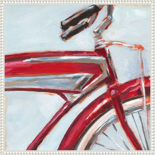 Vista 43 de Amanti Art Framed Canvas Wall Art 16x16 Retro Cycle I by Ethan Harper, Framed Wall Art Canvas, Abstract Artwork, Traditional Decor, Small Poster