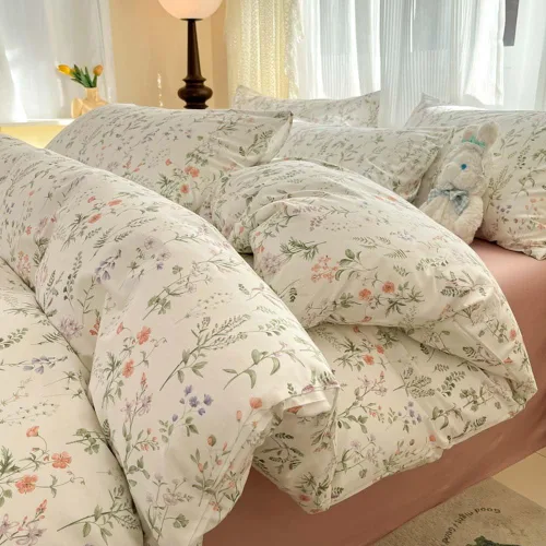 Vista 13 de Nayoroom Funda de edredón floral negra, tamaño Queen, funda de edredón de flores botánicas de primavera, 3 piezas, suave, ligera, juego de ropa