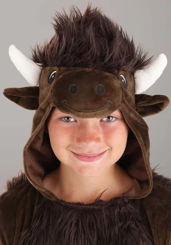 Vista 4 de Disfraz de búfalo para niños