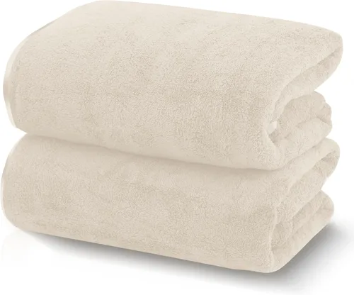 Vista 30 de TENSTARS Juego de 12 paños de alta calidad, secado rápido, terciopelo coral de microfibra suave, altamente absorbente, uso multiusos como baño, spa