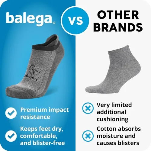Vista 7 de Balega Hidden Comfort - Calcetines deportivos para correr, unisex, invisibles, de rendimiento (1 par)
